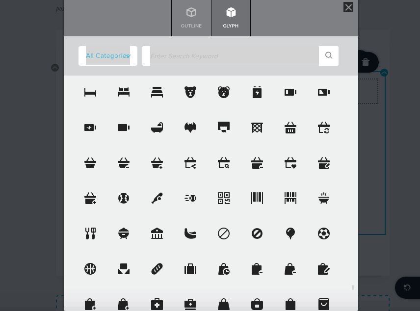 Brizy Support For Icons
