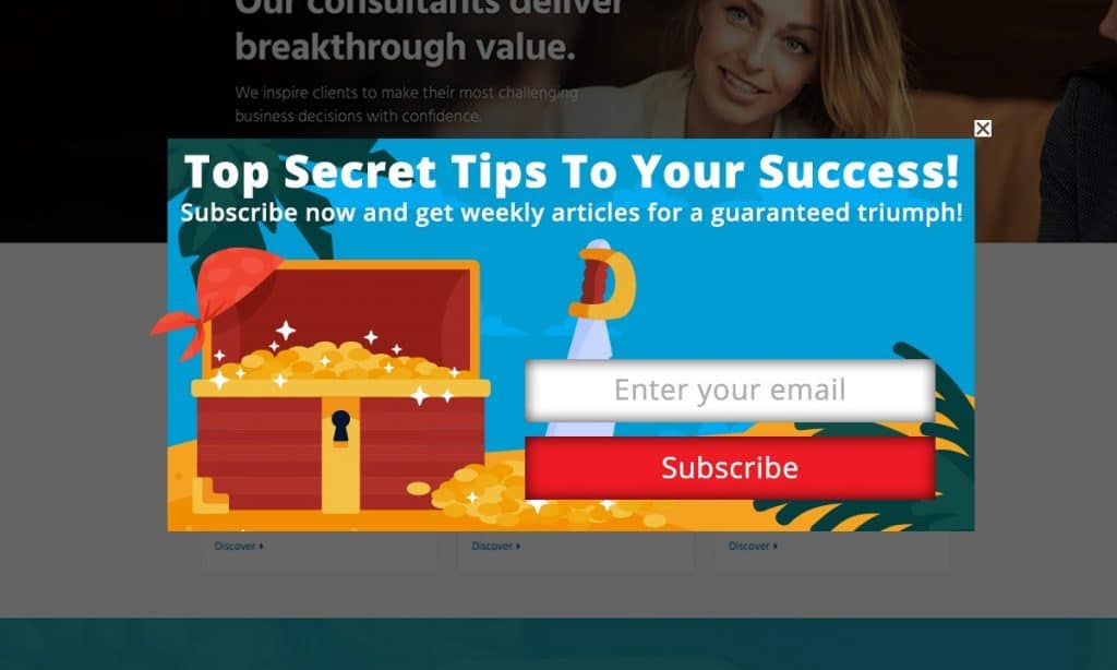 Alluring secrets popup