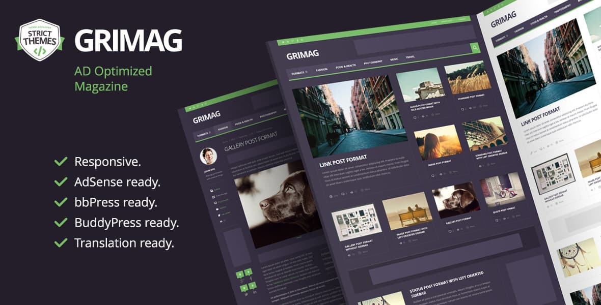 Grimag WordPress theme