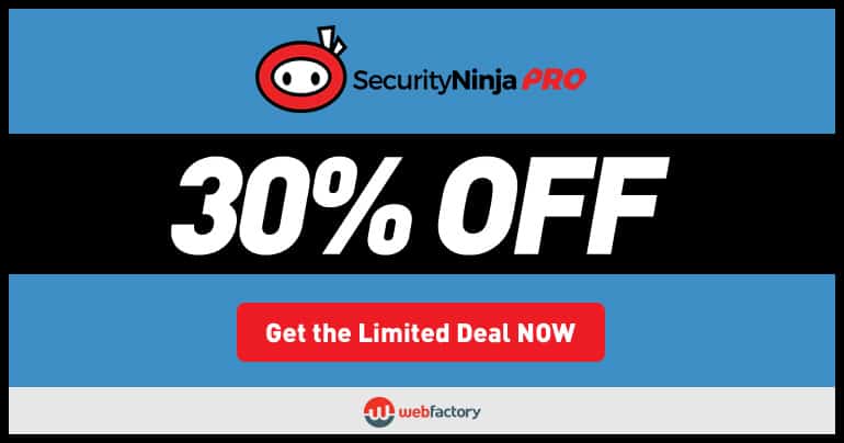Security Ninja PRO Black Friday & Cyber Monday discount 2017