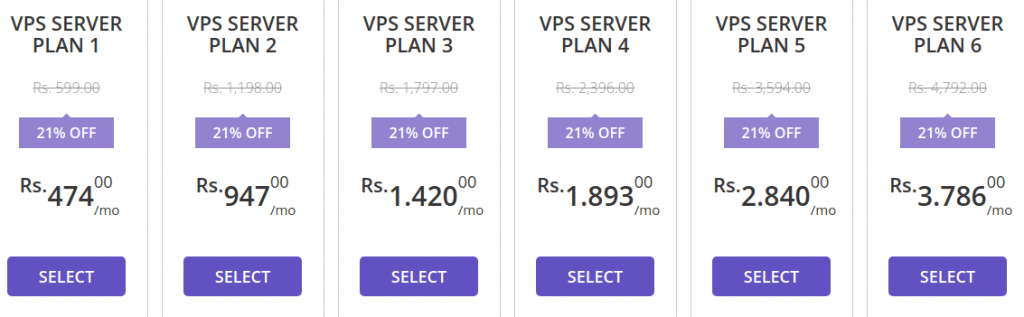 VPS Hosting Pricing