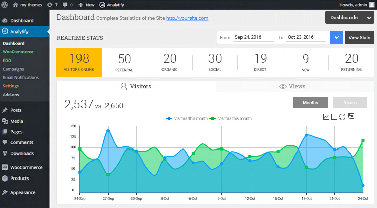 Analytify User Interface