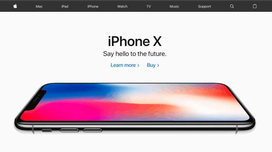 Apple Landing Page