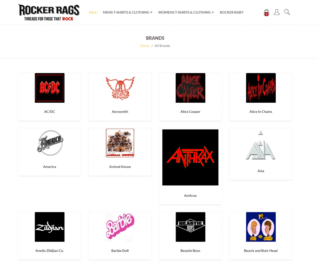 Rocker Rags website