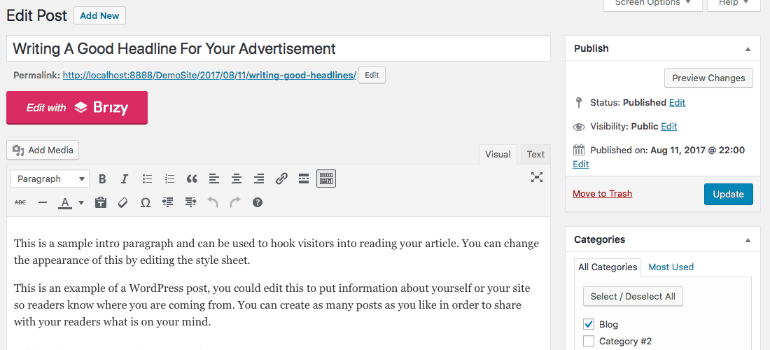 Brizy Visual Page Builder