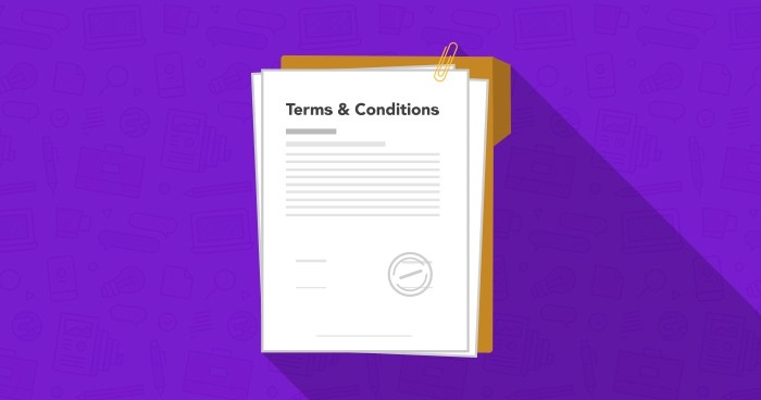 Terms and conditions