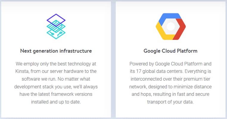 With Kinsta you'll get only the best hardware