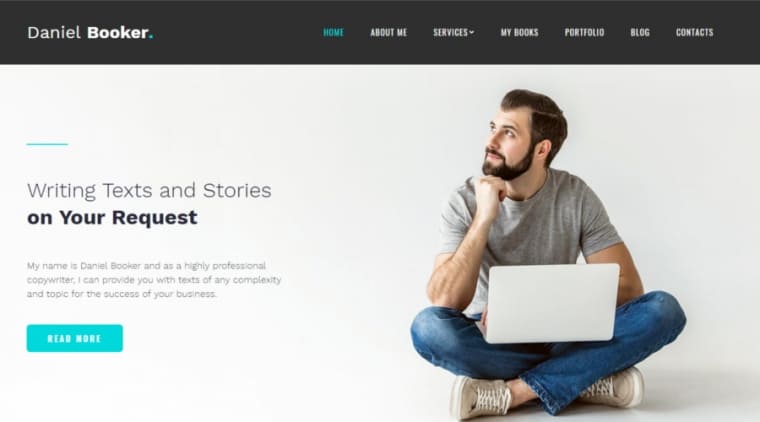 Daniel Booker Copywriter Website Template