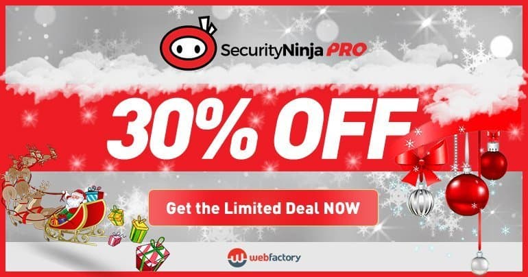 Security Ninja PRO Christmas Deal
