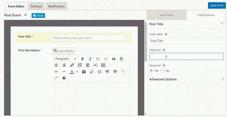 Add elements to your form and see them change in real time