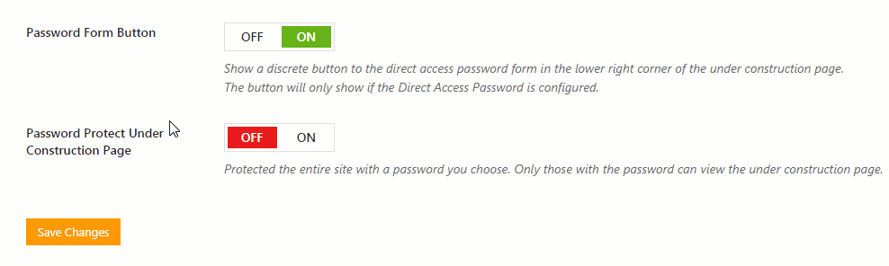 Password Protect UCP