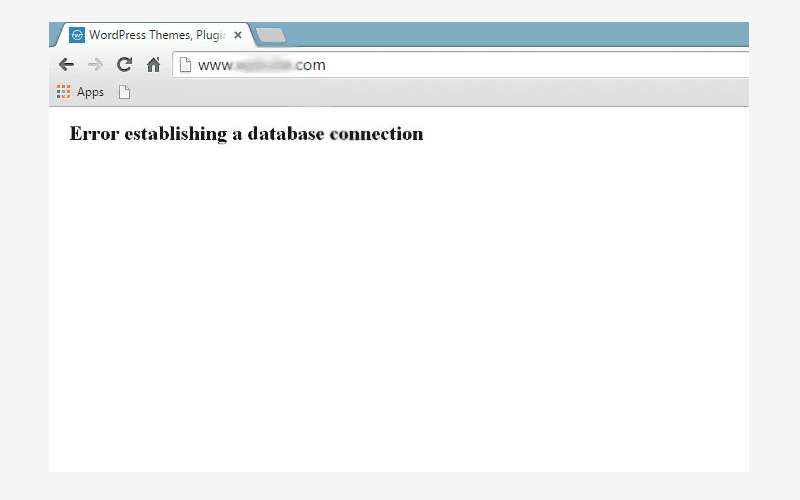 Error Establishing Database Connection