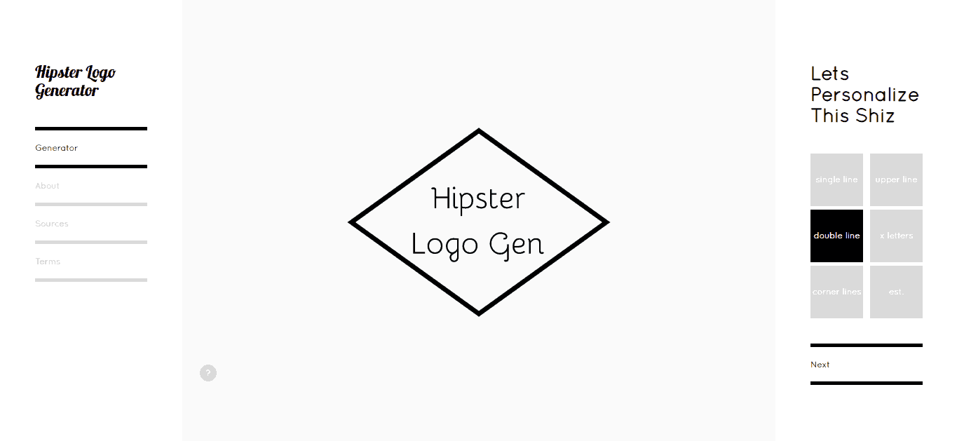 Hipster Logo Generator