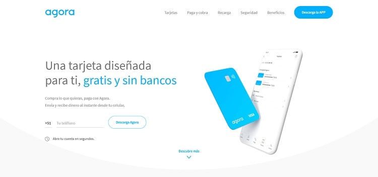 Agora landing page