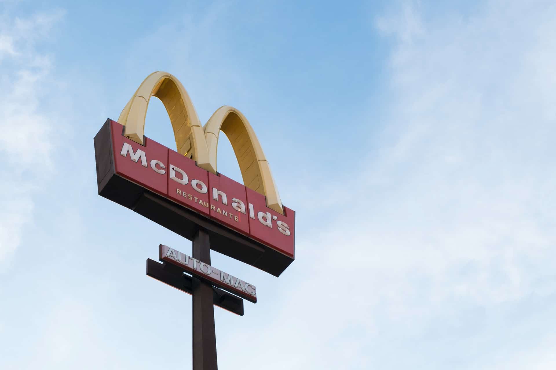 McDonald's road sign