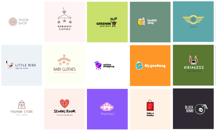 Multiple logo examples