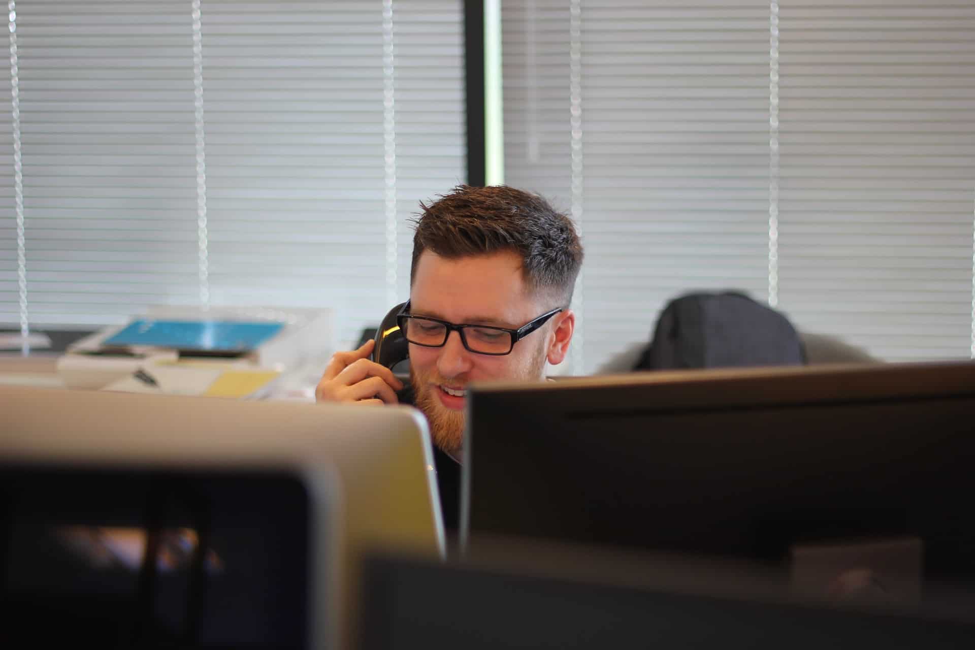 Man talking on phone