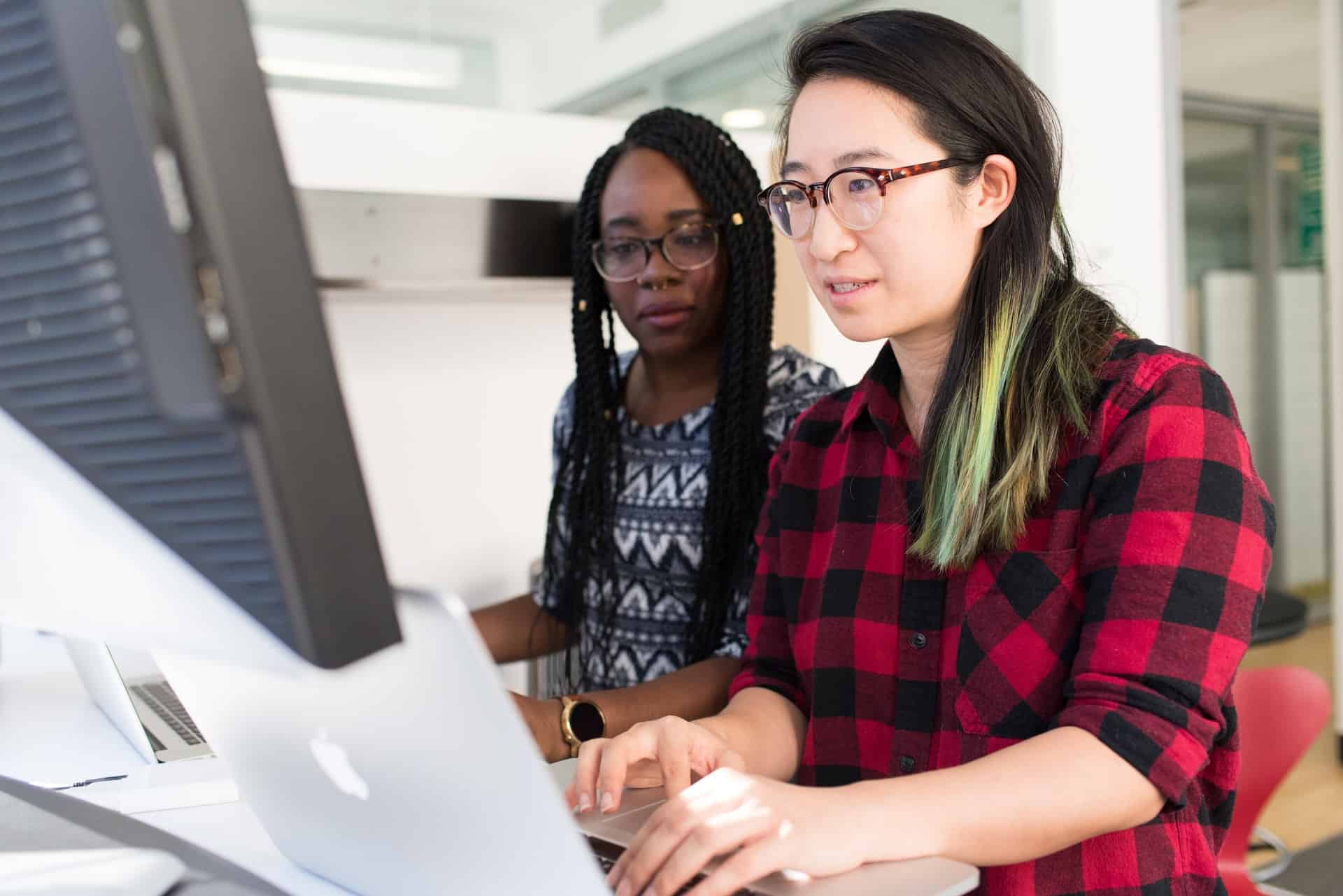 Women doing coding