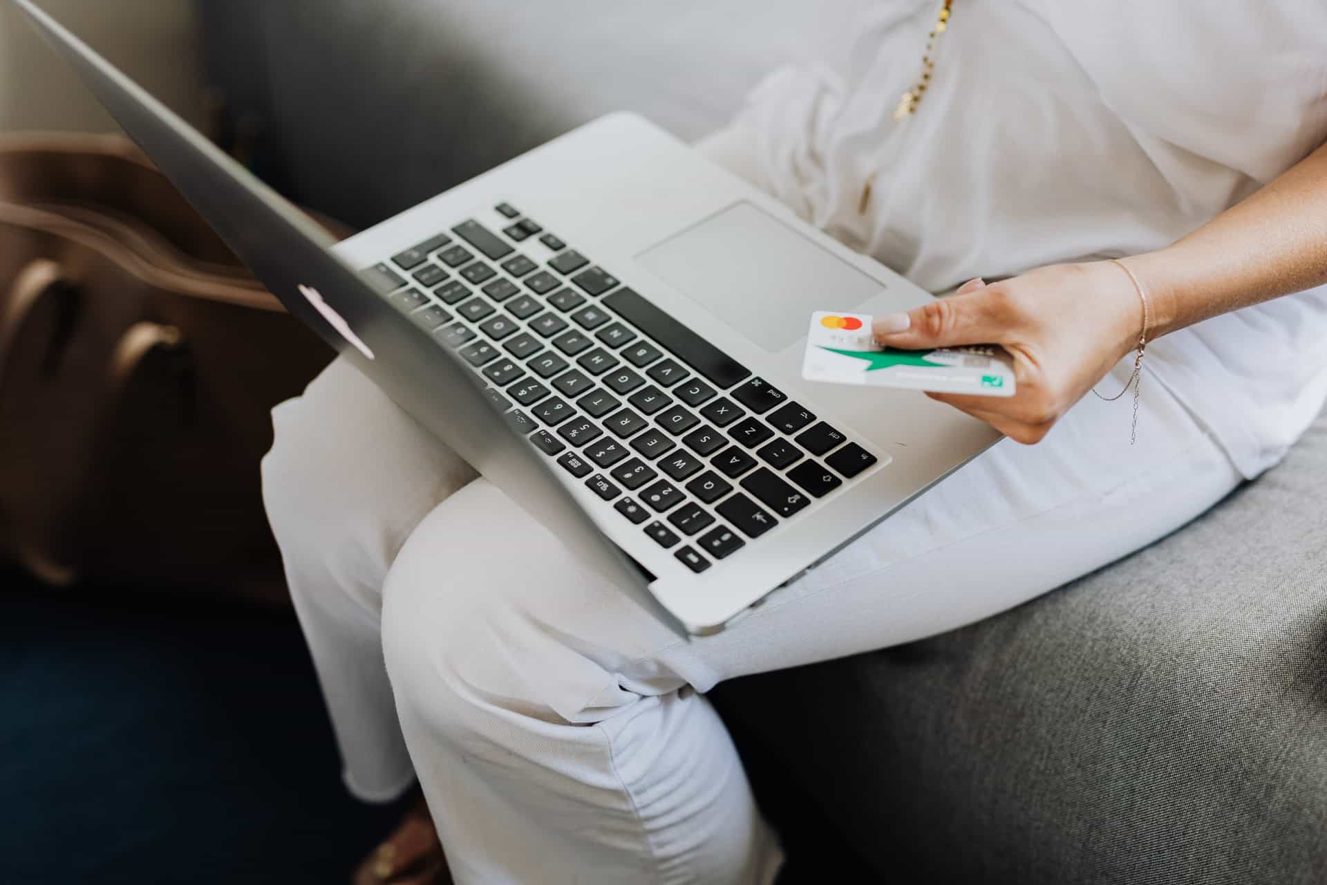 Woman doing shopping online