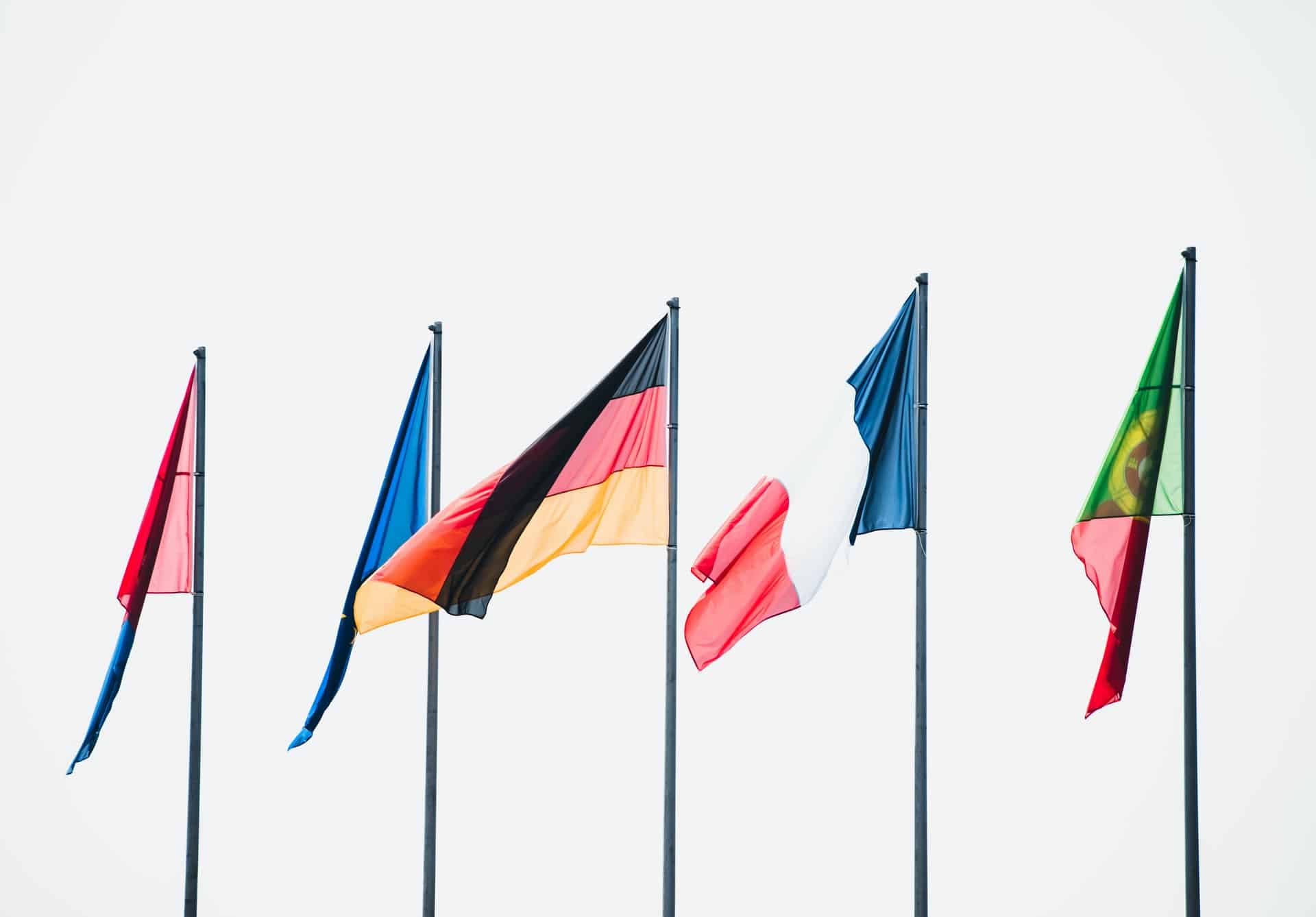 5 country flags
