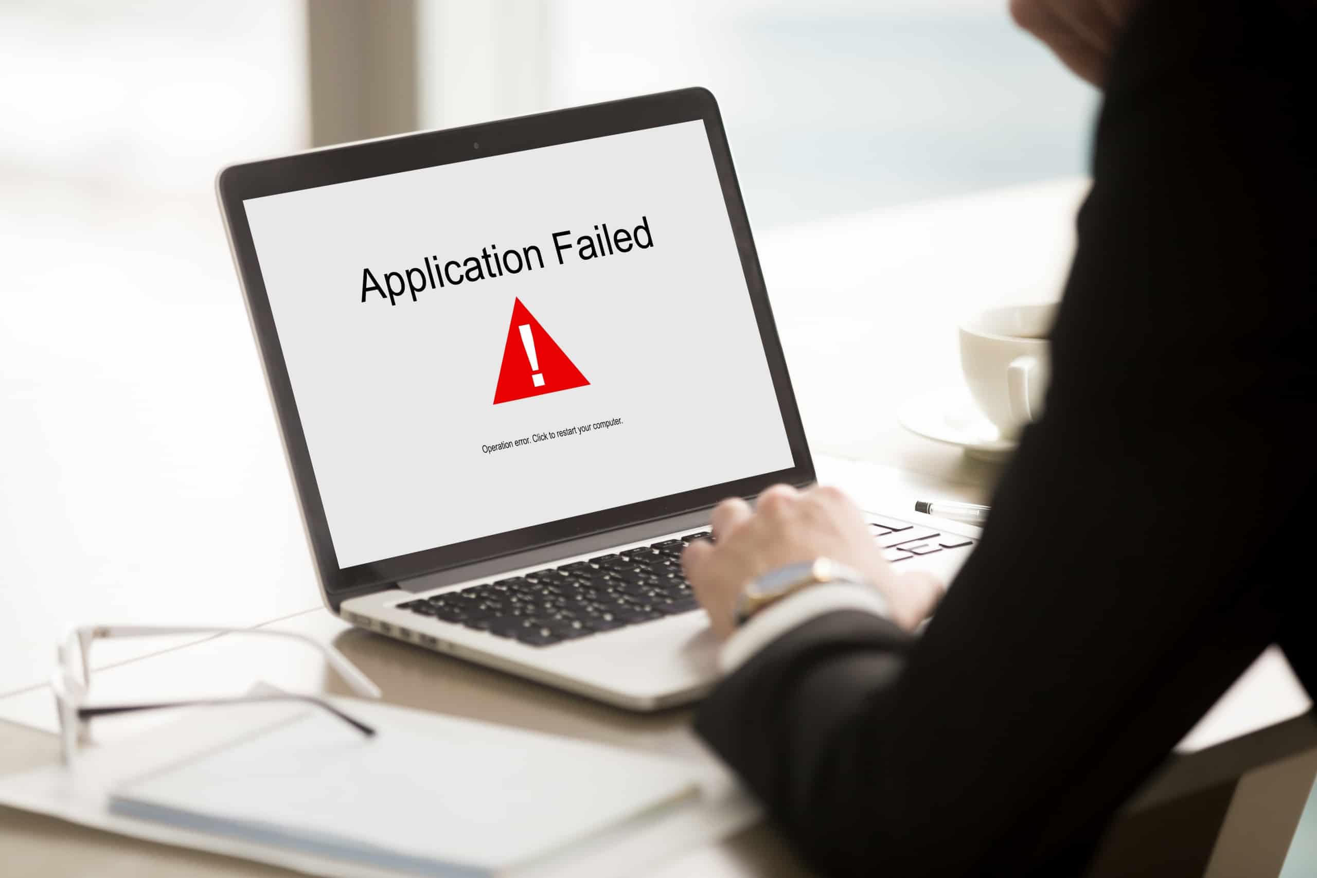 Application failed error