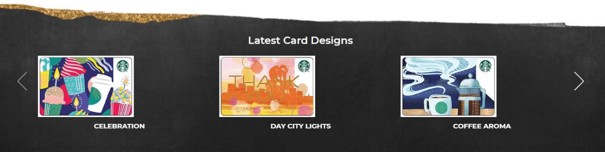 Starbucks cards designs