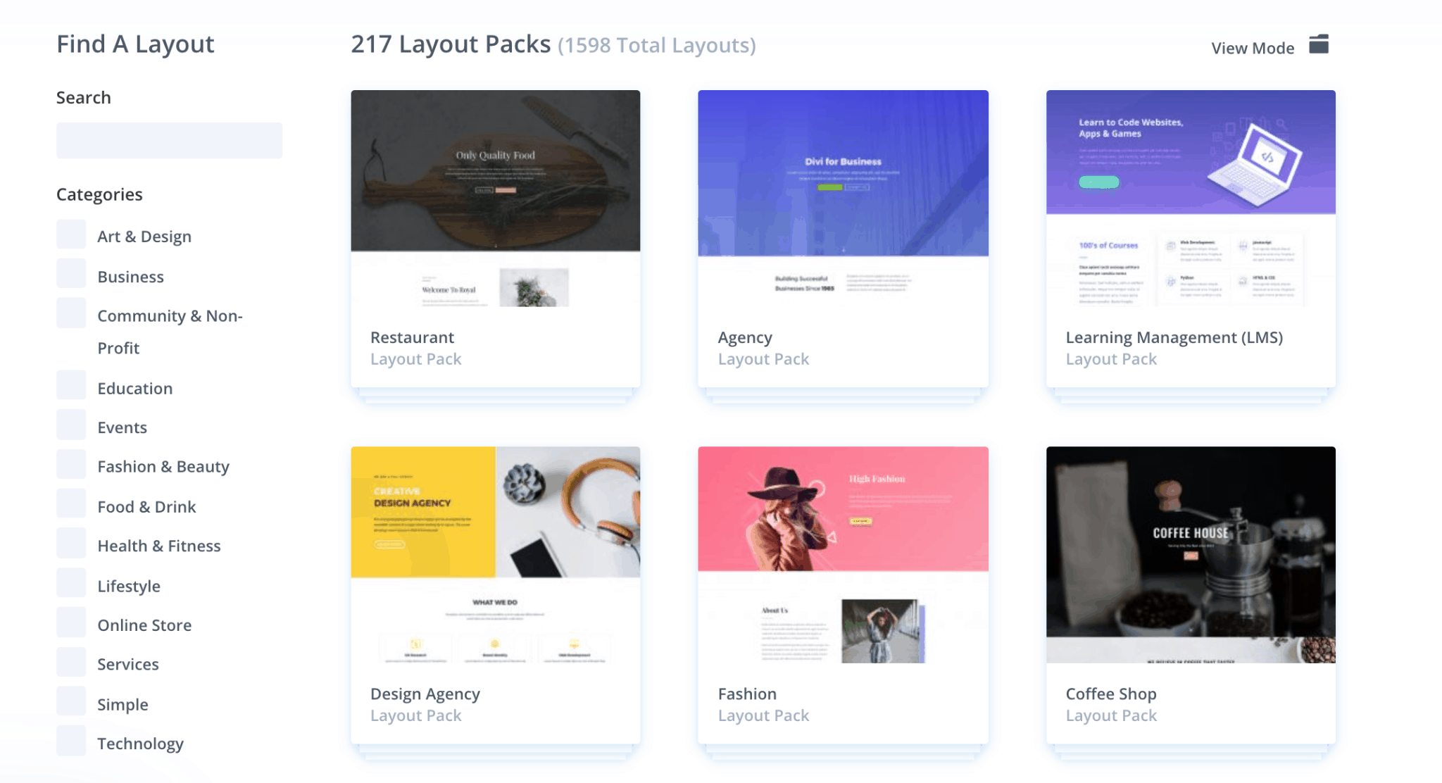 Divi templates