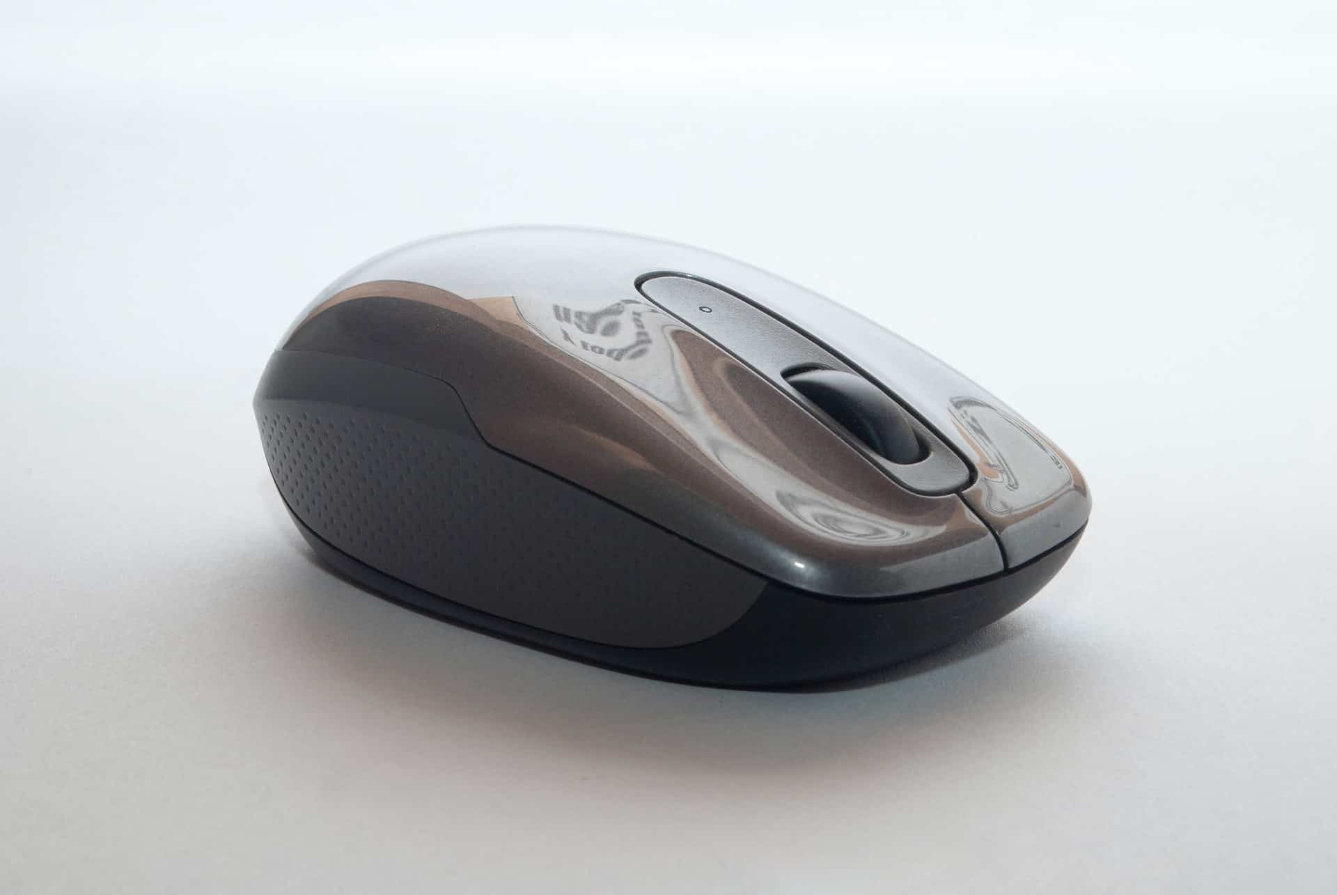 Gray PC mouse