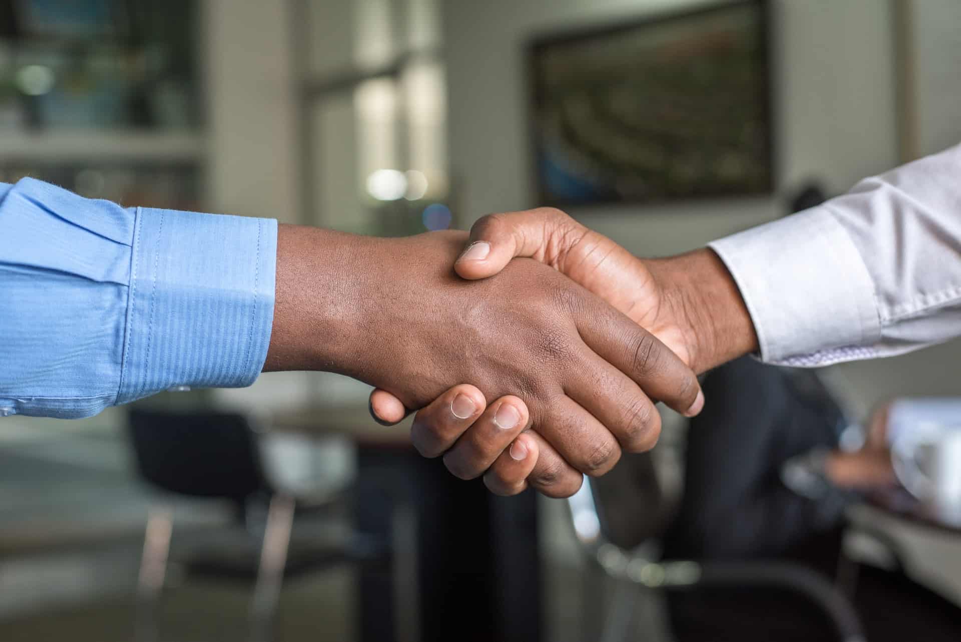 People doing a handshake