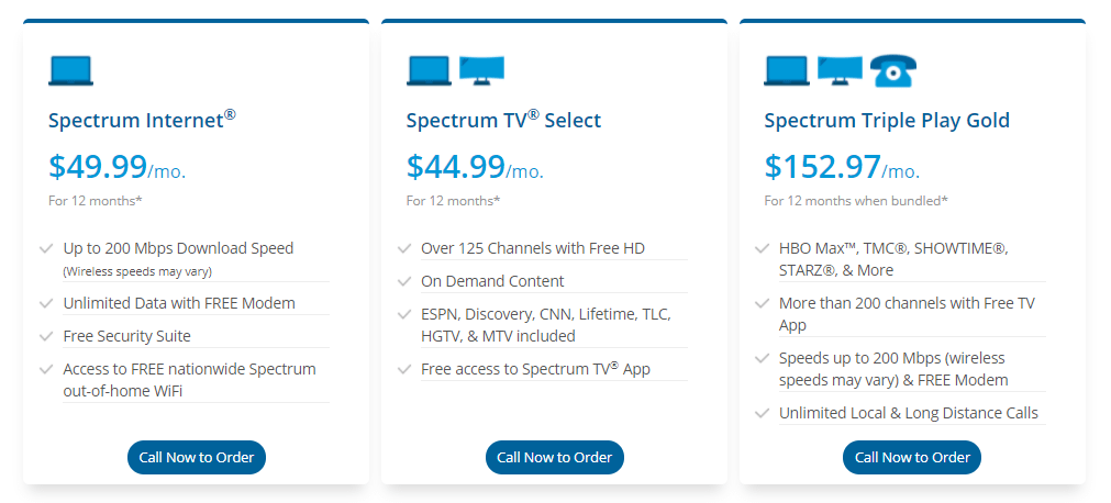 Internet Cost Per Month Spectrum  