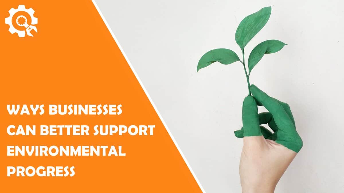 Read Ways That Businesses Can Better Support Environmental Progress