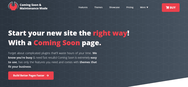 Coming Soon & Maintenance Mode landing page