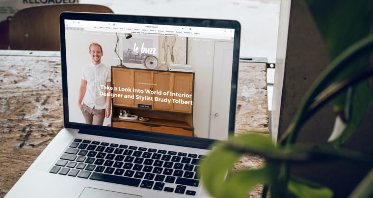 Website home page