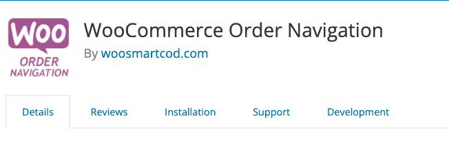 WooCommerce Order Navigation