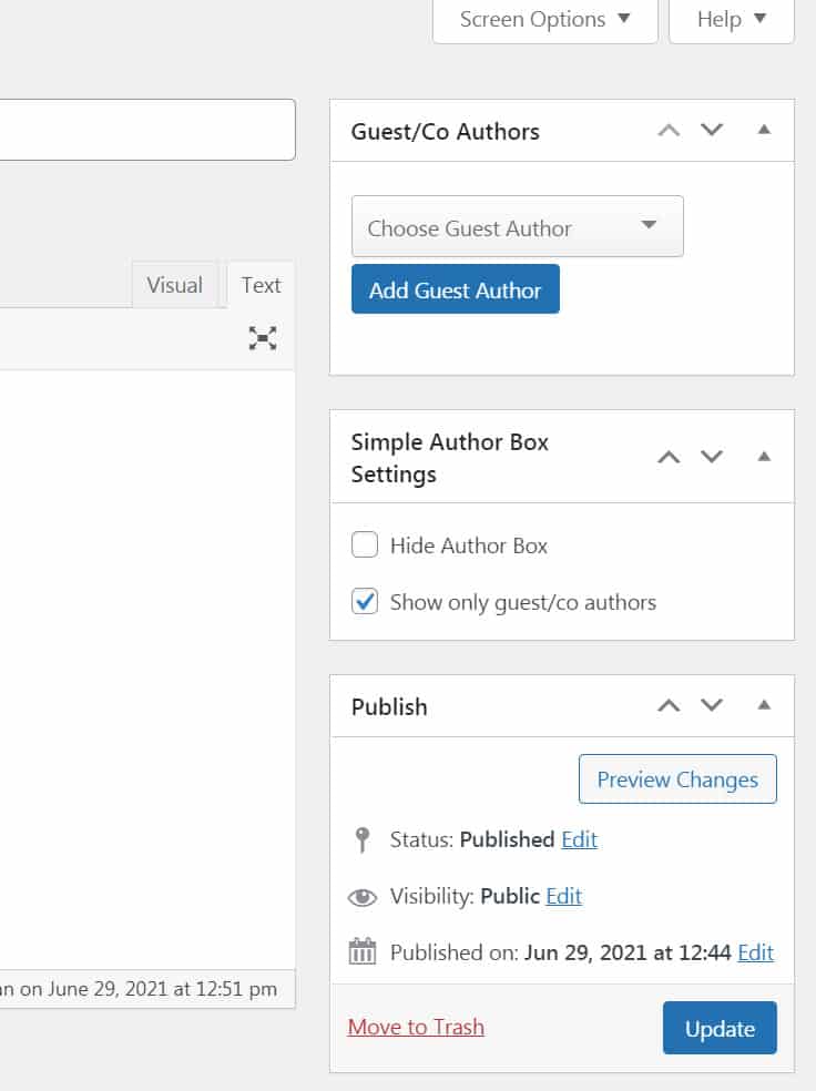 Simple Author Box Add Author