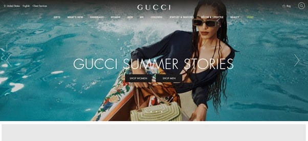 Gucci website
